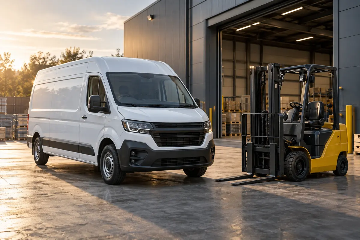 Commercial vehicles and equipment representing asset finance