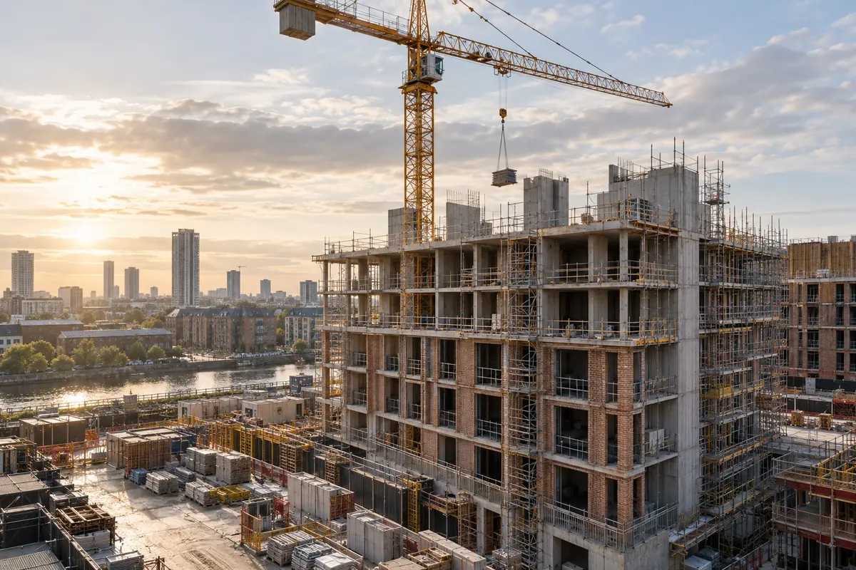 Property development under construction
